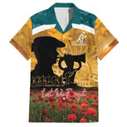 Personalised Wallabies ANZAC Day Hawaiian Shirt Last Post Poppy Lest We Forget