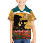 Personalised Wallabies ANZAC Day Hawaiian Shirt Last Post Poppy Lest We Forget