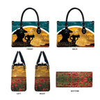 Wallabies ANZAC Day Leather Bag Last Post Poppy Lest We Forget