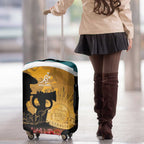 Wallabies ANZAC Day Luggage Cover Last Post Poppy Lest We Forget