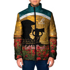 Personalised Wallabies ANZAC Day Padded Jacket Last Post Poppy Lest We Forget