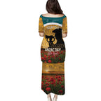 Personalised Wallabies ANZAC Day Puletasi Last Post Poppy Lest We Forget