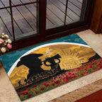 Wallabies ANZAC Day Rubber Doormat Last Post Poppy Lest We Forget
