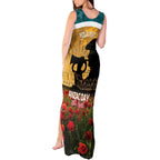 Personalised Wallabies ANZAC Day Tank Maxi Dress Last Post Poppy Lest We Forget