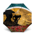 Wallabies ANZAC Day Umbrella Last Post Poppy Lest We Forget