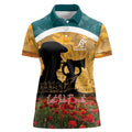 Personalised Wallabies ANZAC Day Women Polo Shirt Last Post Poppy Lest We Forget