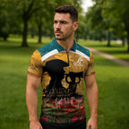 Personalised Wallabies ANZAC Day Zipper Polo Shirt Last Post Poppy Lest We Forget