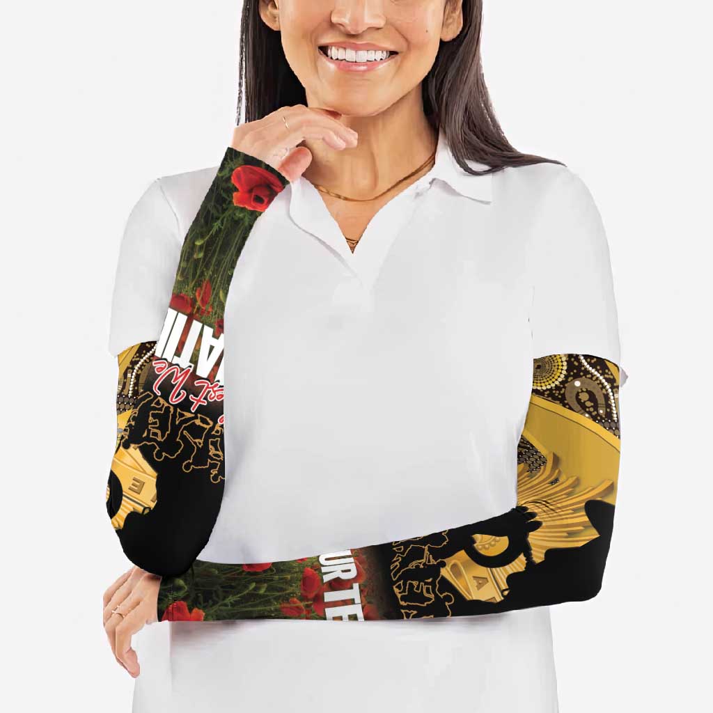 Personalised Australia Matildas ANZAC Day Arm Sleeves Last Post Poppy Lest We Forget