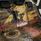Personalised Australia Matildas ANZAC Day Back Car Seat Cover Last Post Poppy Lest We Forget