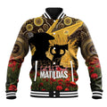 Personalised Australia Matildas ANZAC Day Baseball Jacket Last Post Poppy Lest We Forget