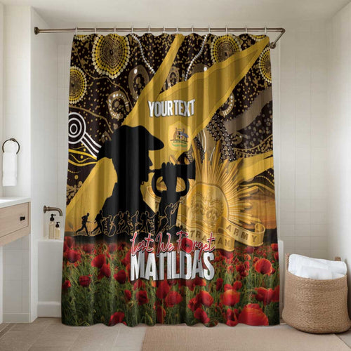 Personalised Australia Matildas ANZAC Day Bathroom Set Last Post Poppy Lest We Forget