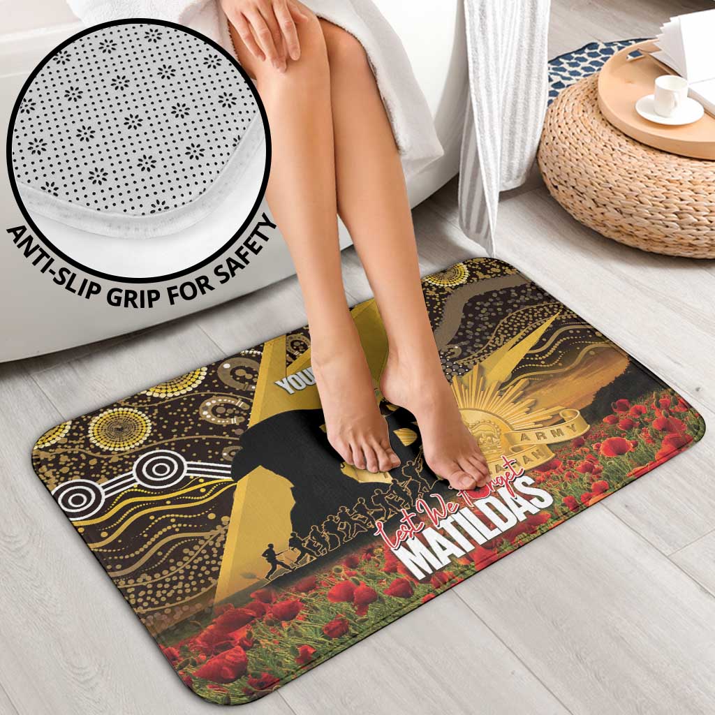 Personalised Australia Matildas ANZAC Day Bathroom Set Last Post Poppy Lest We Forget