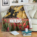 Personalised Australia Matildas ANZAC Day Blanket Last Post Poppy Lest We Forget