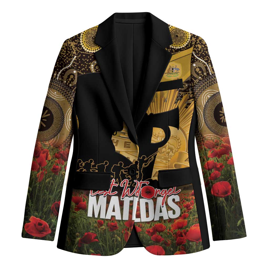 Personalised Australia Matildas ANZAC Day Blazer Last Post Poppy Lest We Forget