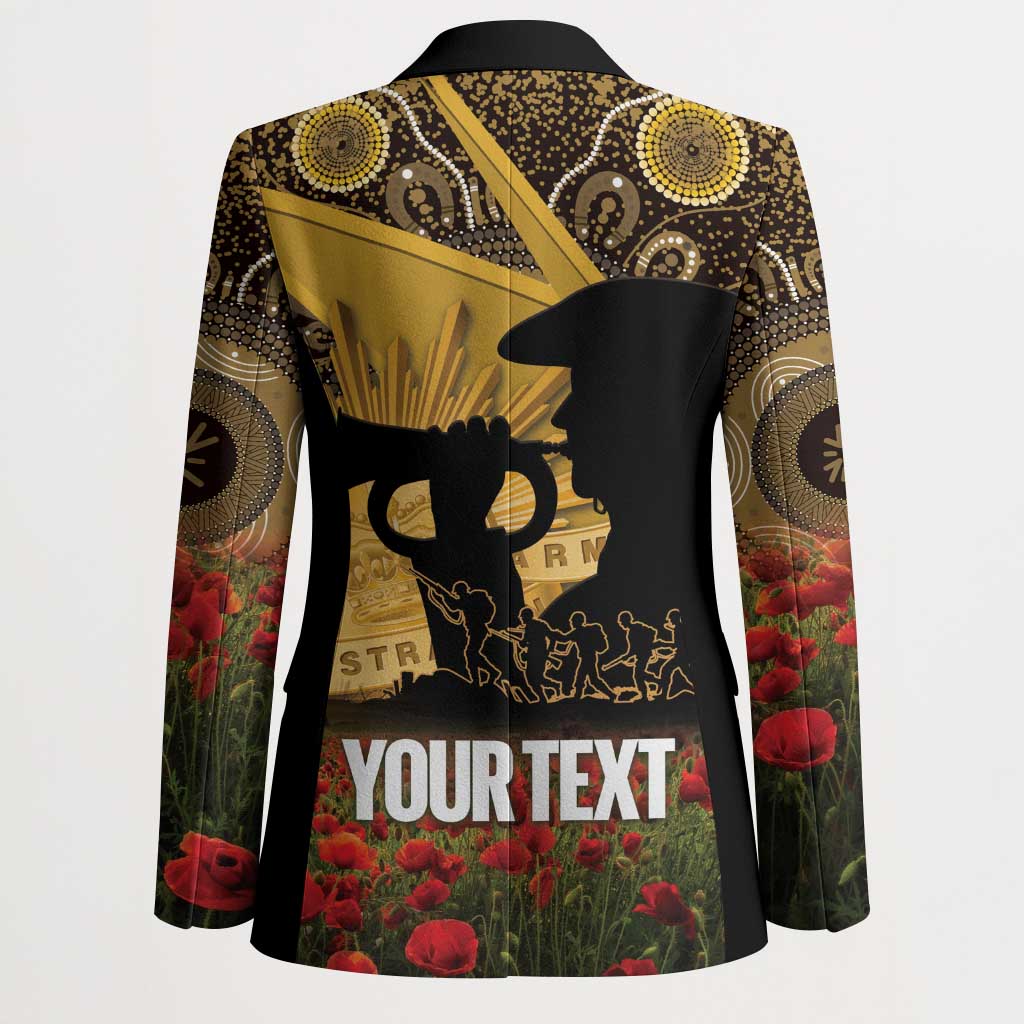 Personalised Australia Matildas ANZAC Day Blazer Last Post Poppy Lest We Forget