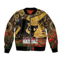 Personalised Australia Matildas ANZAC Day Bomber Jacket Last Post Poppy Lest We Forget