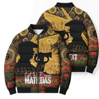 Personalised Australia Matildas ANZAC Day Bomber Puffer Jacket Last Post Poppy Lest We Forget