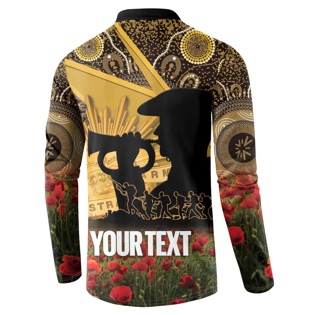 Personalised Australia Matildas ANZAC Day Button Sweatshirt Last Post Poppy Lest We Forget