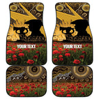 Personalised Australia Matildas ANZAC Day Car Mats Last Post Poppy Lest We Forget