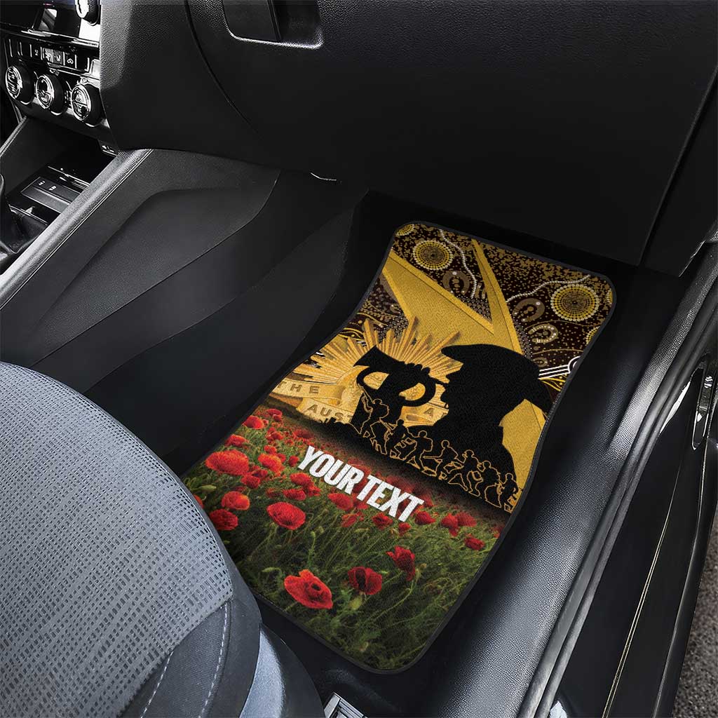 Personalised Australia Matildas ANZAC Day Car Mats Last Post Poppy Lest We Forget