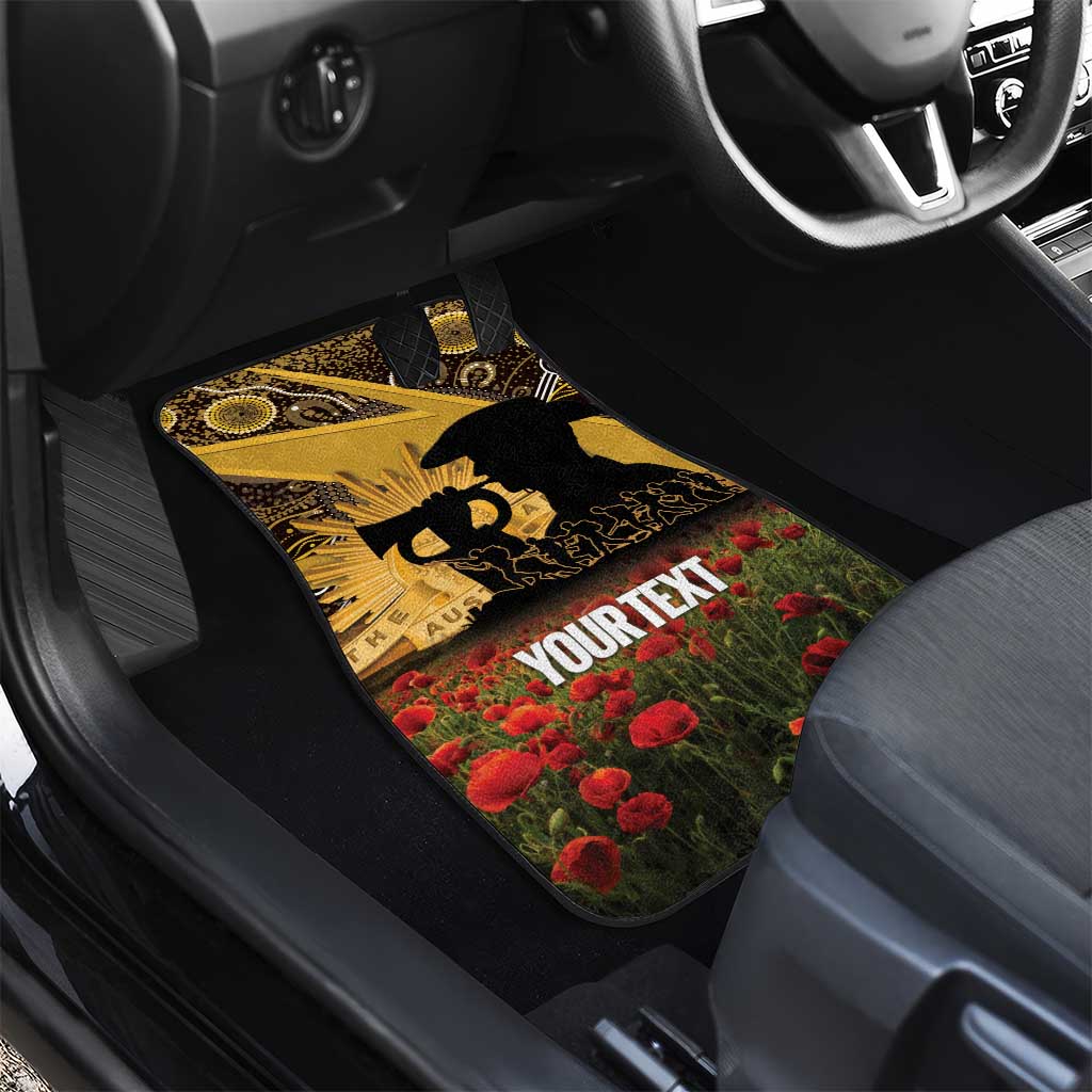 Personalised Australia Matildas ANZAC Day Car Mats Last Post Poppy Lest We Forget