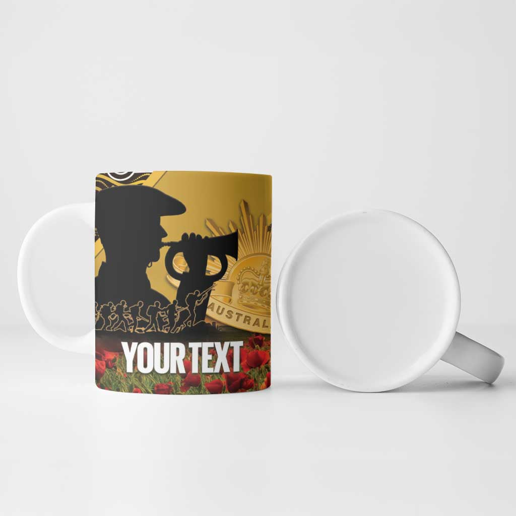 Personalised Australia Matildas ANZAC Day Ceramic Mug Last Post Poppy Lest We Forget