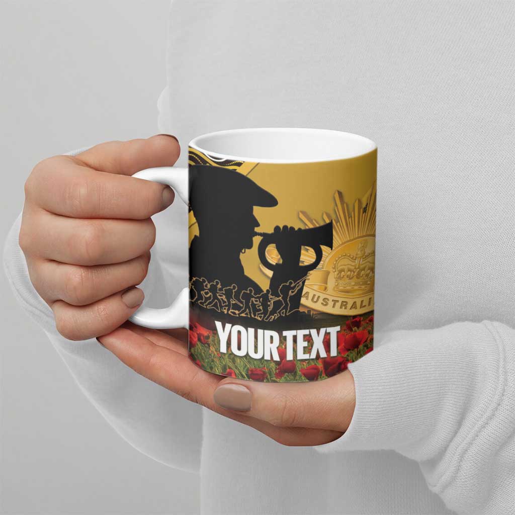 Personalised Australia Matildas ANZAC Day Ceramic Mug Last Post Poppy Lest We Forget
