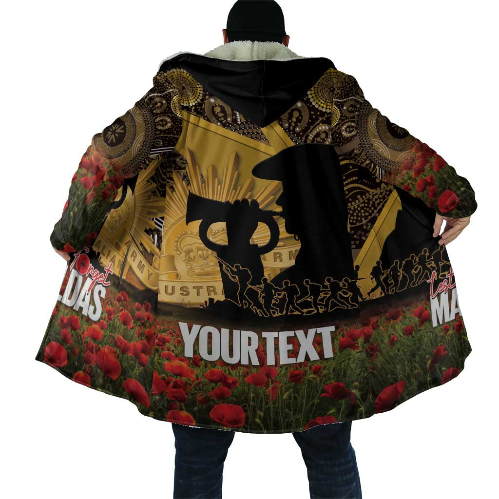 Personalised Australia Matildas ANZAC Day Cloak Last Post Poppy Lest We Forget