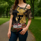 Personalised Australia Matildas ANZAC Day Cross Shoulder Shirt Last Post Poppy Lest We Forget