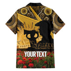 Personalised Australia Matildas ANZAC Day Family Matching Mermaid Dress and Hawaiian Shirt Last Post Poppy Lest We Forget