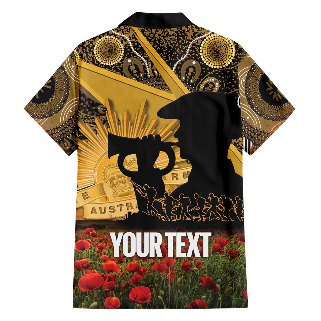 Personalised Australia Matildas ANZAC Day Family Matching Off Shoulder Maxi Dress and Hawaiian Shirt Last Post Poppy Lest We Forget