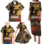 Personalised Australia Matildas ANZAC Day Family Matching Puletasi and Hawaiian Shirt Last Post Poppy Lest We Forget