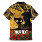 Personalised Australia Matildas ANZAC Day Family Matching Puletasi and Hawaiian Shirt Last Post Poppy Lest We Forget