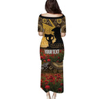 Personalised Australia Matildas ANZAC Day Family Matching Puletasi and Hawaiian Shirt Last Post Poppy Lest We Forget