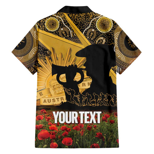 Personalised Australia Matildas ANZAC Day Family Matching Short Sleeve Bodycon Dress and Hawaiian Shirt Last Post Poppy Lest We Forget