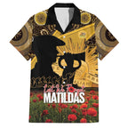 Personalised Australia Matildas ANZAC Day Family Matching Tank Maxi Dress and Hawaiian Shirt Last Post Poppy Lest We Forget