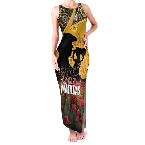 Personalised Australia Matildas ANZAC Day Family Matching Tank Maxi Dress and Hawaiian Shirt Last Post Poppy Lest We Forget