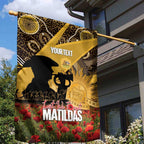 Personalised Australia Matildas ANZAC Day Garden Flag Last Post Poppy Lest We Forget