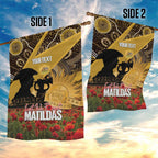 Personalised Australia Matildas ANZAC Day Garden Flag Last Post Poppy Lest We Forget