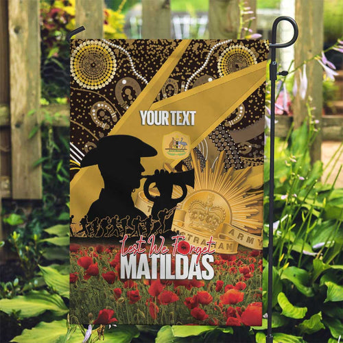 Personalised Australia Matildas ANZAC Day Garden Flag Last Post Poppy Lest We Forget