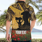 Personalised Australia Matildas ANZAC Day Hawaiian Shirt Last Post Poppy Lest We Forget