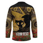 Personalised Australia Matildas ANZAC Day Hockey Jersey Last Post Poppy Lest We Forget