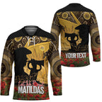 Personalised Australia Matildas ANZAC Day Hockey Jersey Last Post Poppy Lest We Forget
