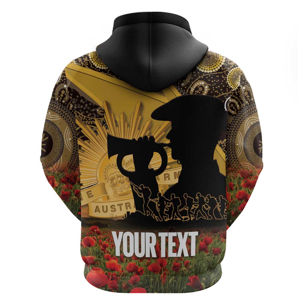 Personalised Australia Matildas ANZAC Day Hoodie Last Post Poppy Lest We Forget