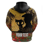 Personalised Australia Matildas ANZAC Day Hoodie Last Post Poppy Lest We Forget