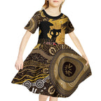 Personalised Australia Matildas ANZAC Day Kid Short Sleeve Dress Last Post Poppy Lest We Forget