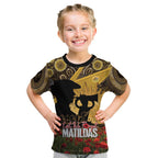 Personalised Australia Matildas ANZAC Day Kid T Shirt Last Post Poppy Lest We Forget