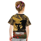 Personalised Australia Matildas ANZAC Day Kid T Shirt Last Post Poppy Lest We Forget