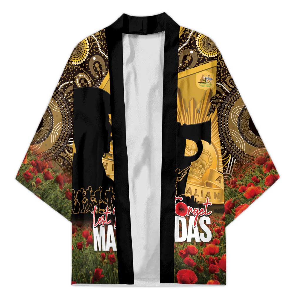 Personalised Australia Matildas ANZAC Day Kimono Last Post Poppy Lest We Forget