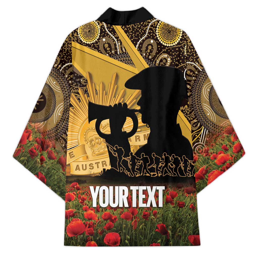 Personalised Australia Matildas ANZAC Day Kimono Last Post Poppy Lest We Forget